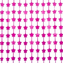 Taustaverho tähti 100x200cm metalli pinkki