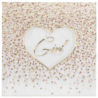 Girl-lautasliinat 20kpl 33 x 33 cm