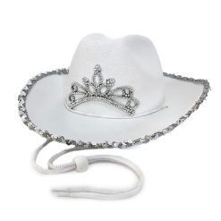 Cowboy -hattu valkoinen