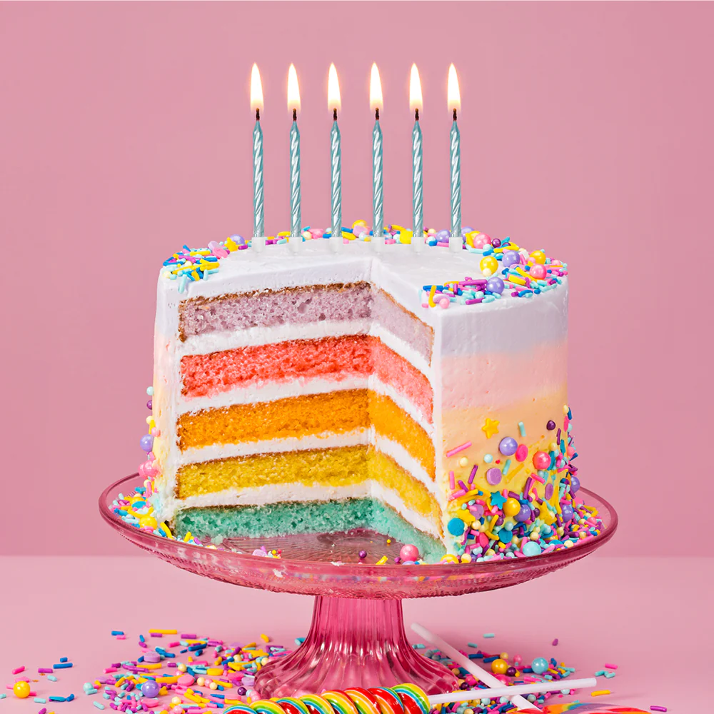 Kakkukynttilät helmiäisvaaleansininen - Image 2