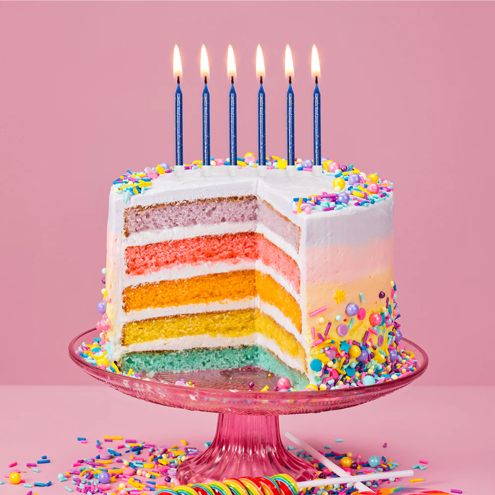 Kakkukynttilät glitter tummansininen - Image 2