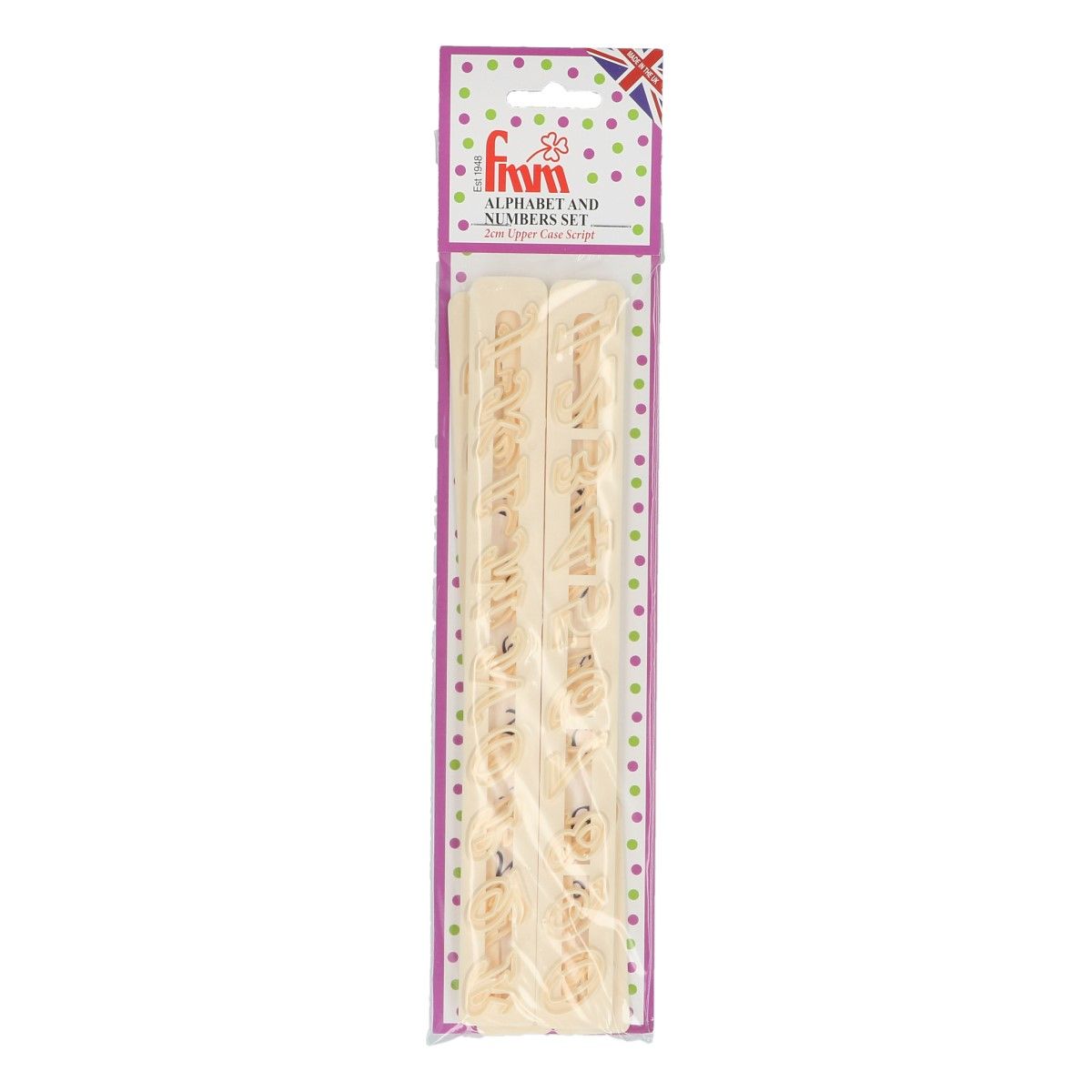 Muotti FMM isot kaunokirjaimet ja- numerot