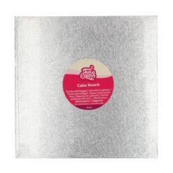 Kakkualusta FunCakes  neliö hopea 27,5x27,5cm