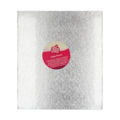 Kakkualusta FunCakes 12mm paksu hopea 35,5x30,5cm