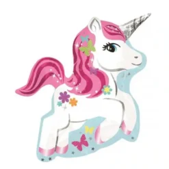 Muotofoliopallo yksisarvinen valko-pinkki