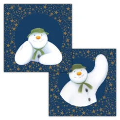 Snowman-lautasliinat 20kpl 33x33cm