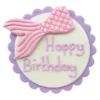 Syötävä koriste, Happy Birthday mermaid tail