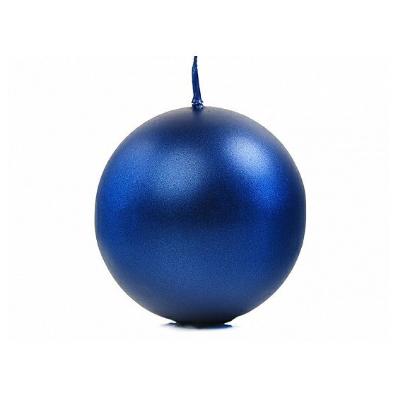 Pallokynttilä sininen 8cm