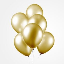 Ilmapallot metalli kulta 10kpl