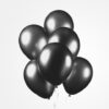 Ilmapallot metalli musta 10kpl