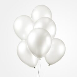 Ilmapallot helmi valkoinen 10kpl