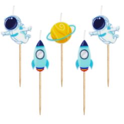 Kakkukynttilät space 5kpl