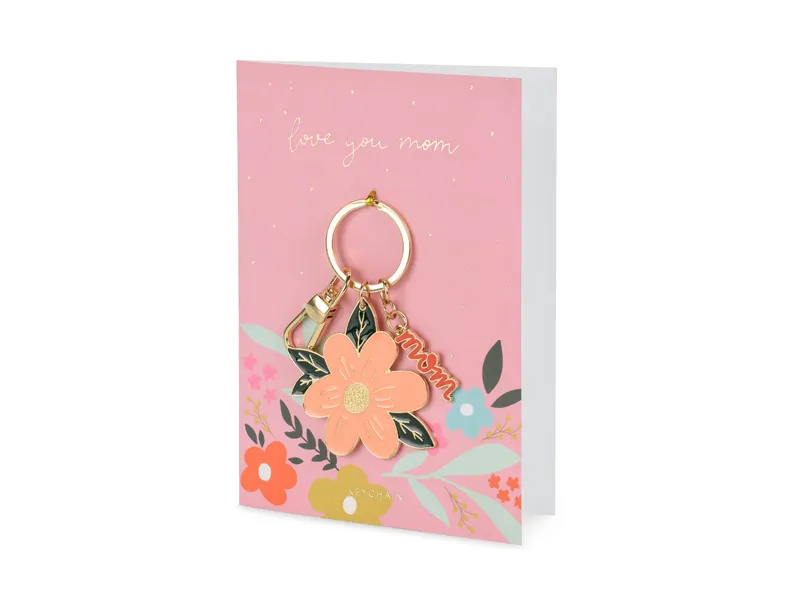 Kortti Mom -avaimenperällä 12 x 16 cm