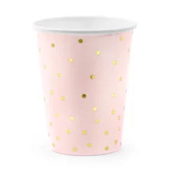 Mukit polka dots vaaleanpunainen 6kpl