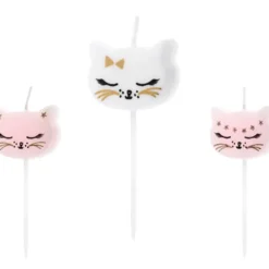 Kissat -kakkukynttilät 6kpl