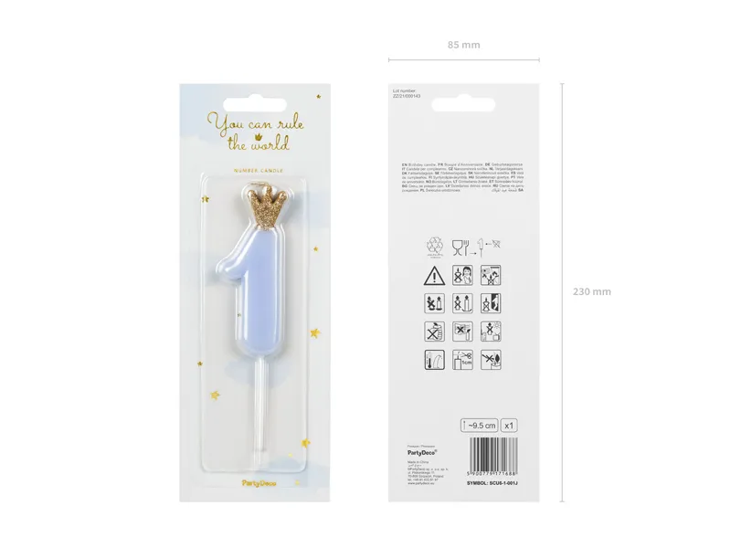 Kakkukunttilä nro 1kruunulla, vaaleansininen - Image 2