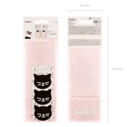 Kissa -paperipussit tarralla 6kpl