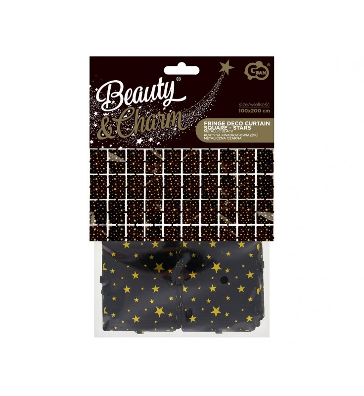 Neliö tähdet-taustaverho100x200cm