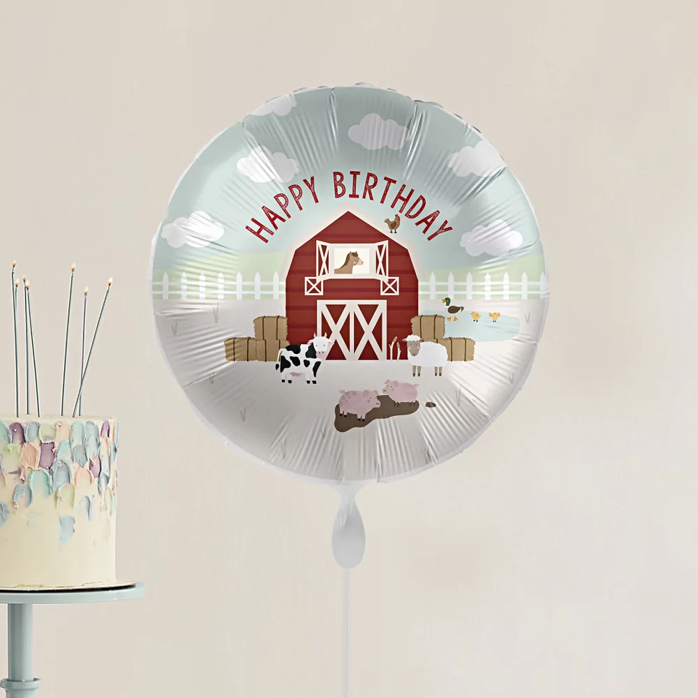 Foliopallo Farmi Happy Birthday 45cm - Image 3