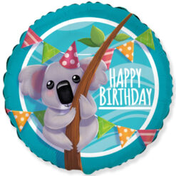 Koala Happy Birthday -foliopallo 45cm