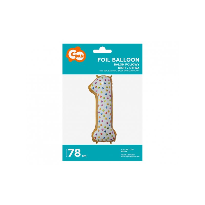 Foliopallo nro 1 78cm keksi - Image 2