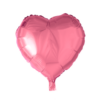 Foliopallo sydän, vaaleanpunainen 45cm
