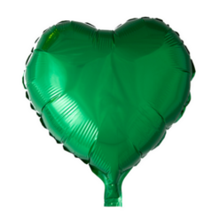 Foliopallo sydän, vihreä 45cm