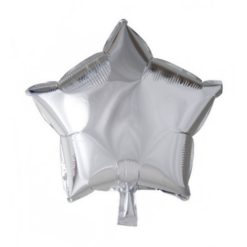 Foliopallo tähti, hopea 45cm