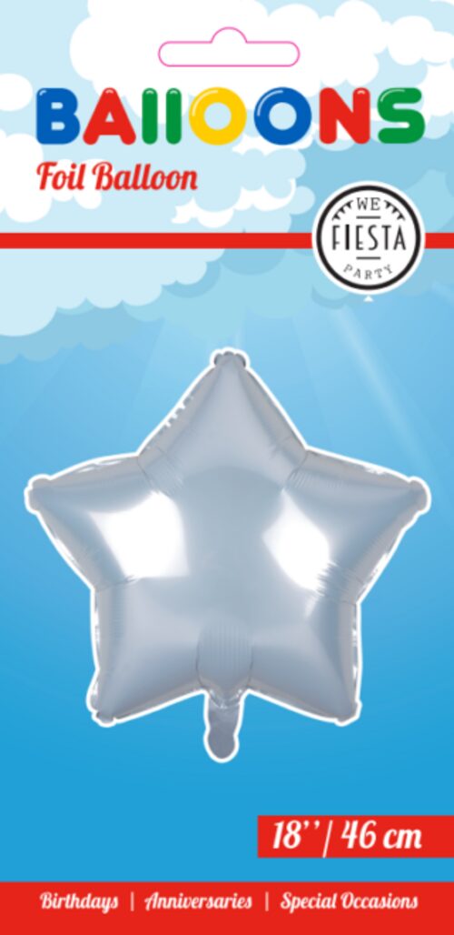 Foliopallo tähti, valkoinen 45cm - Image 2