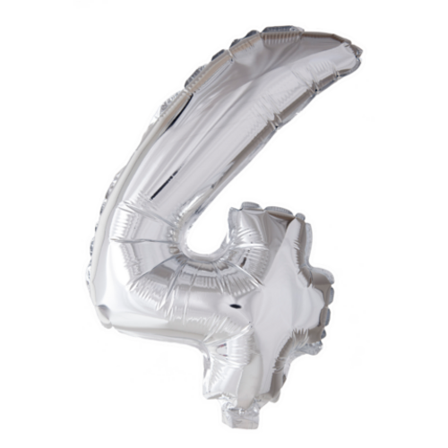 Puhallettava foliopallo nro 4 40cm hopea