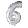 Puhallettava foliopallo nro 6 40cm hopea