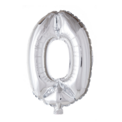 Puhallettava foliopallo nro 0 40cm hopea
