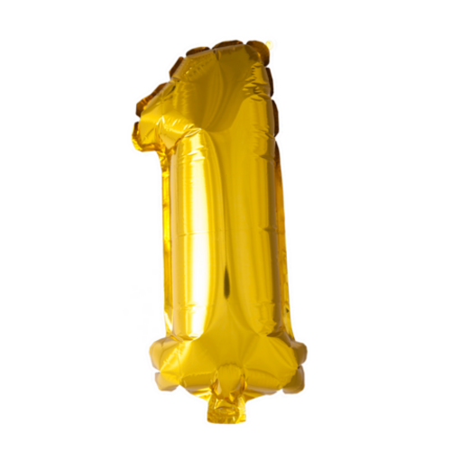 Puhallettava foliopallo nro 1 40cm kulta