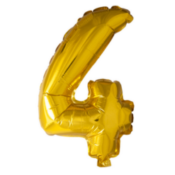 Puhallettava foliopallo nro.4 40cm kulta