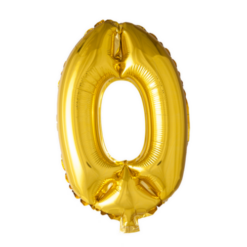 Puhallettava foliopallo nro.0 40cm kulta
