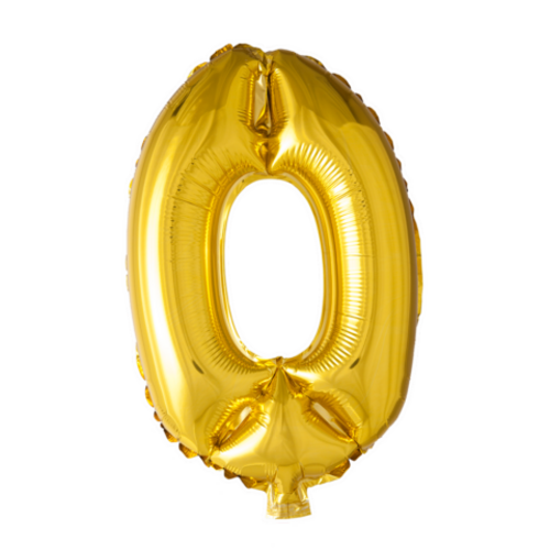 Puhallettava foliopallo nro.0 40cm kulta