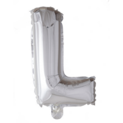 Puhallettava foliopallo L 40cm hopea