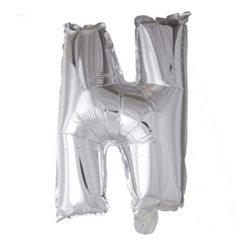 Puhallettava foliopallo N 40cm hopea