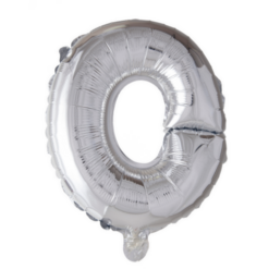 Puhallettava foliopallo O 40cm hopea