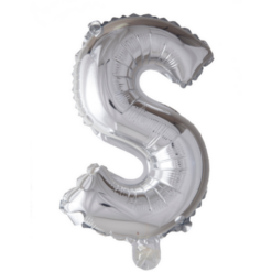 Puhallettava foliopallo S 40cm hopea