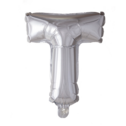 Puhallettava foliopallo T 40cm hopea