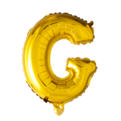 Puhallettava foliopallo G 40cm kulta