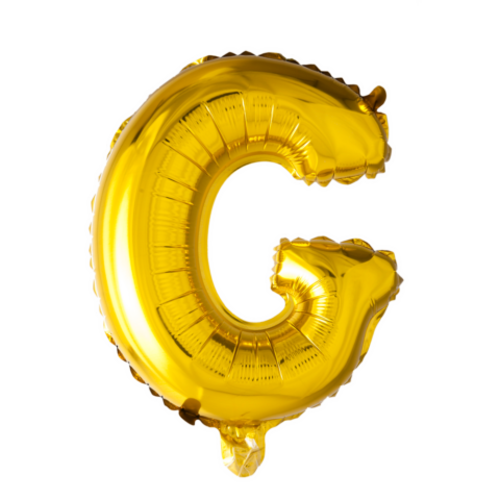 Puhallettava foliopallo G 40cm kulta