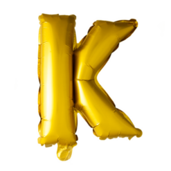 Puhallettava foliopallo K 40cm kulta