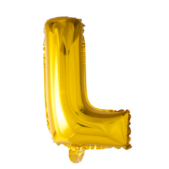 Puhallettava foliopallo L 40cm kulta