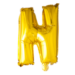 Puhallettava foliopallo N 40cm kulta