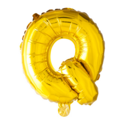 Puhallettava foliopallo Q 40cm kulta