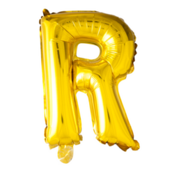 Puhallettava foliopallo R 40cm kulta