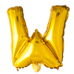 Puhallettava foliopallo  W 40cm kulta