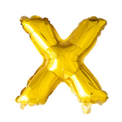 Puhallettava foliopallo X 40cm kulta